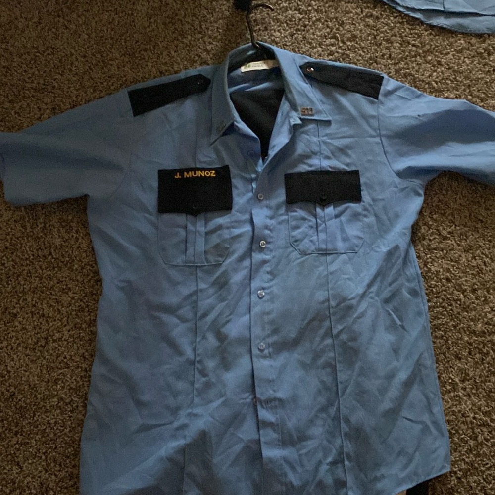 Full sets and individual shirts pants and hat and belt